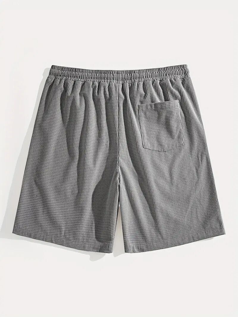 FABRIPPLE Men's Light Grey Casual Lounge Shorts - Image 2